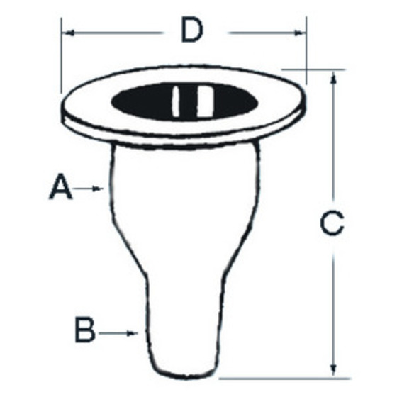 Osculati Skin Fitting With Polypropylene Hose Adaptor