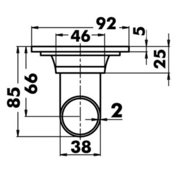 Osculati Oval Cockpit Drain