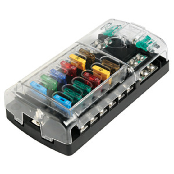 Osculati Fuse Holder Box With Transparent Snap Covermade Of Polycarbonate