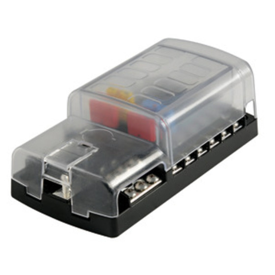 Osculati Fuse Holder Box With Transparent Snap Covermade Of Polycarbonate