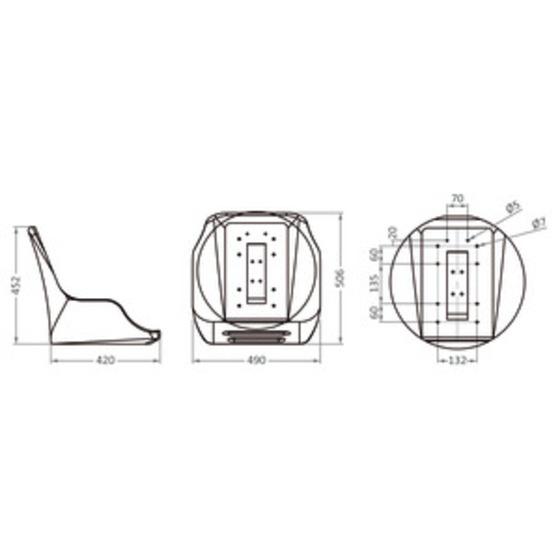 Osculati Seat Frame