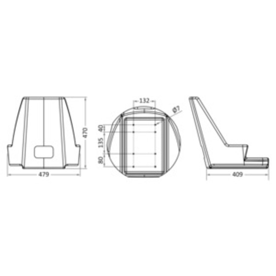 Osculati Compact Seat Frame