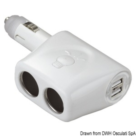 Osculati Double Socket + Double Usb