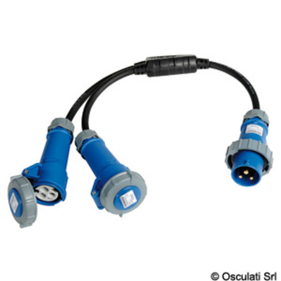 Osculati Twin Socket-plug For Connection To The Dock Power Supply