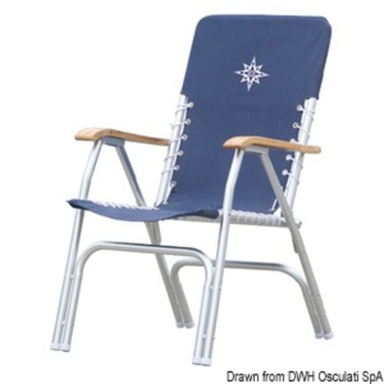 Osculati Anodized Aluminium Folding Chair