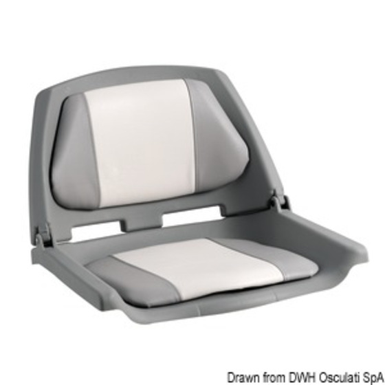 Osculati Polyethylene Seat With Foldable Backrest