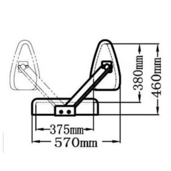 Osculati Reverso Seat With Rotating Backrest