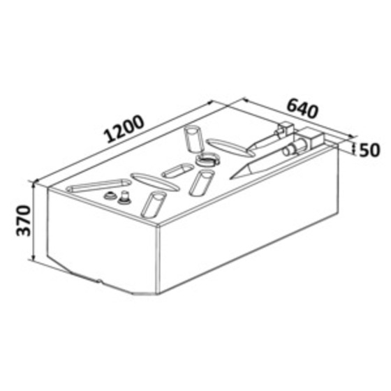 Osculati Crosslinked Polyethylene Fuel Tanks For Petrol