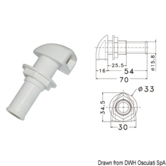 Osculati Plastic Vent