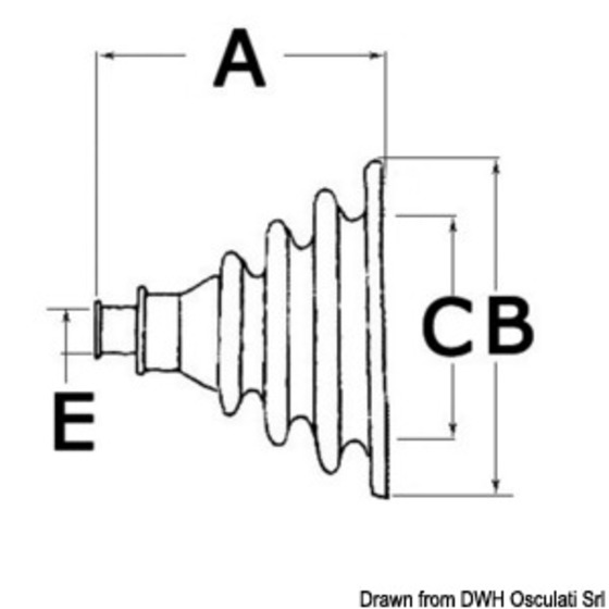 Osculati Openable Fairlead Bellows