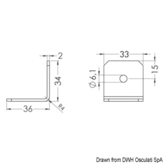 Osculati Bracket For Flexible Remote Control 17.450.90/91