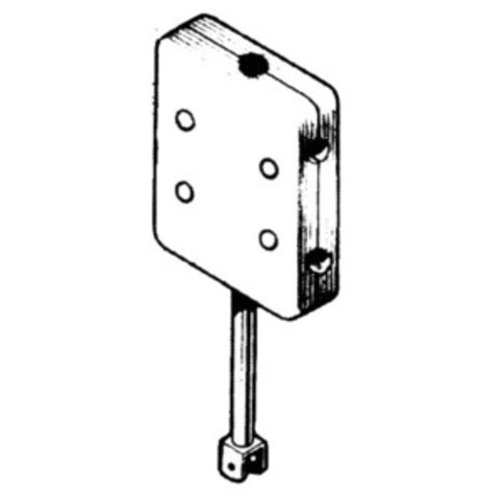 Osculati Auxiliary Outboard Stowage Bracket For Pushpit Mounting