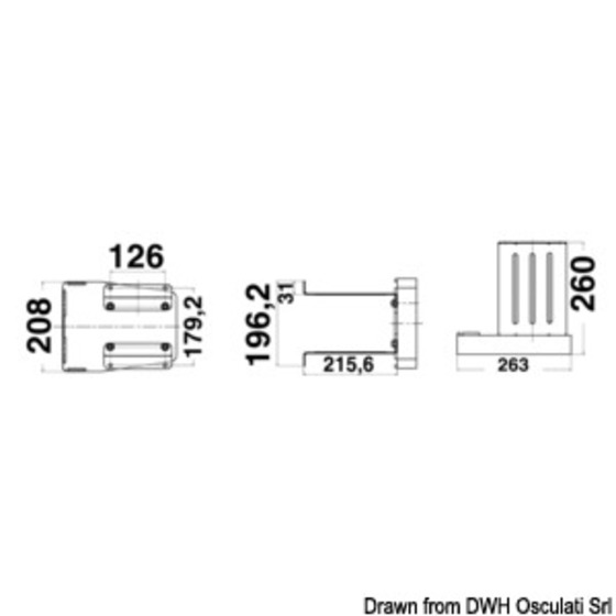 Osculati Heavy Duty Engine Support For Wall Mounting