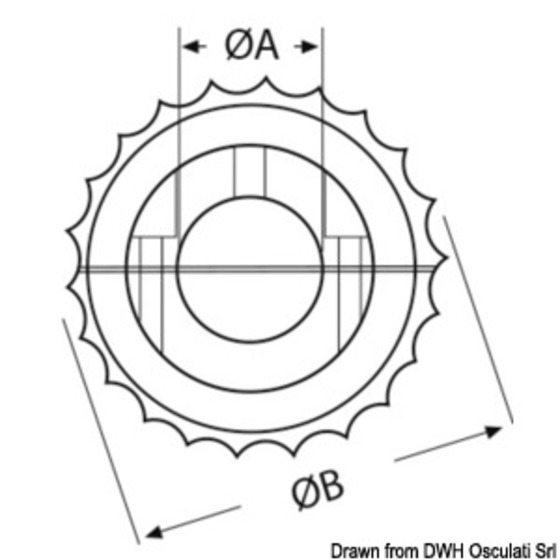 Osculati Stainless Steel Line Clamp Cutter