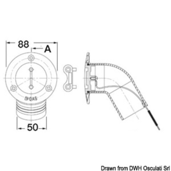 Osculati Flush-mount Deck Filler