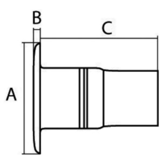 Osculati Chapeau de terrasse en acier inoxydable Aisi 316 micro-moulé et poli miroir