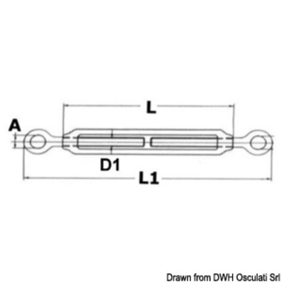 Osculati Eye To Eye Rigging Screws