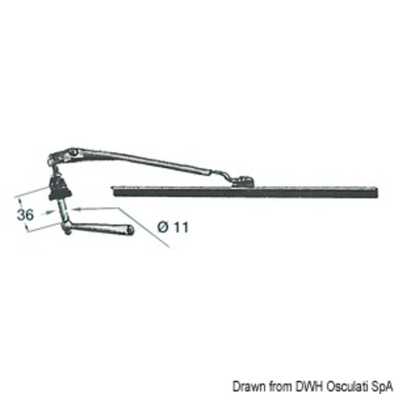 Osculati Hand-operated Windshield Wiper