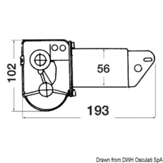 Osculati Tmc Watertight Windshield Wiper Motor