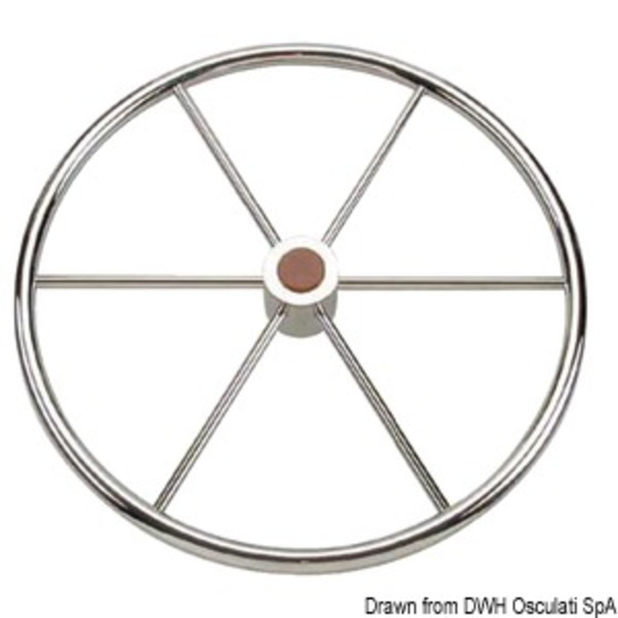 Osculati Mirror Polished Stainless Steel Steering Wheels