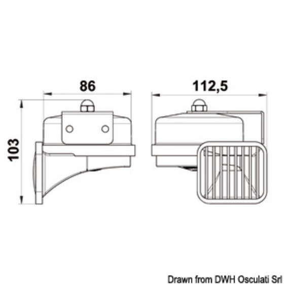 Osculati Very Powerful Diaphragm Horn