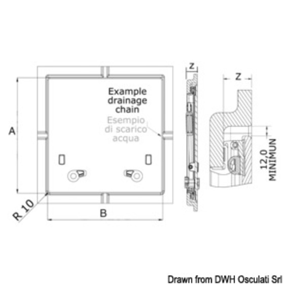 Passauomo Lewmar Flush Hatch