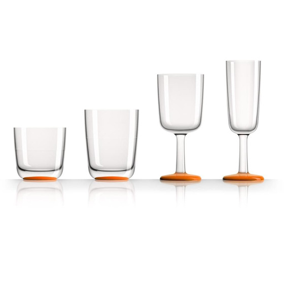 Plastimo Orangefarbenes Champagnerglas