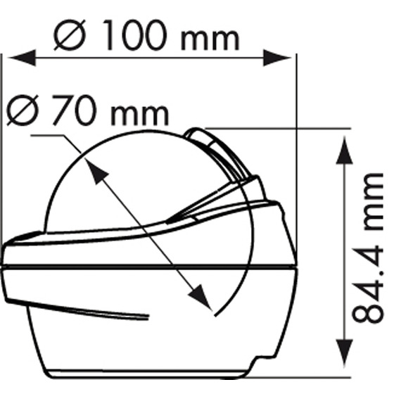 Plastimo Compass Offshore 75 Mini bitácora