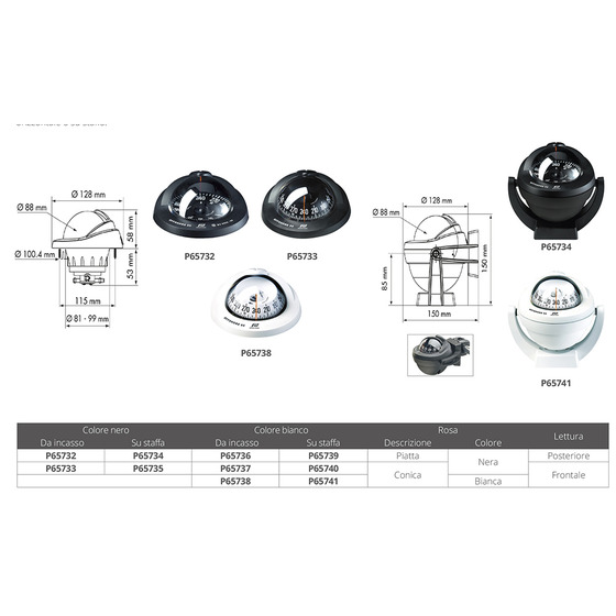 Plastimo Offshore Compass 95 Sur Support