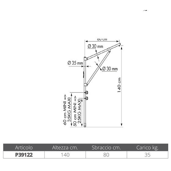 Plastimo Removable And Folding Cargo Boom