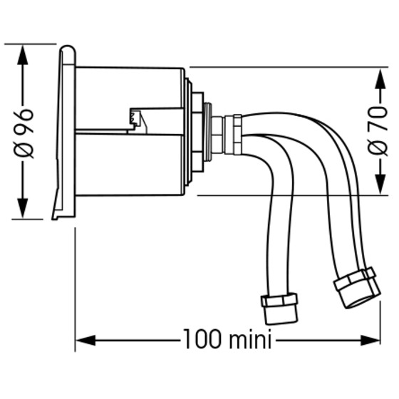 Plastimo Square Niche For Mixer