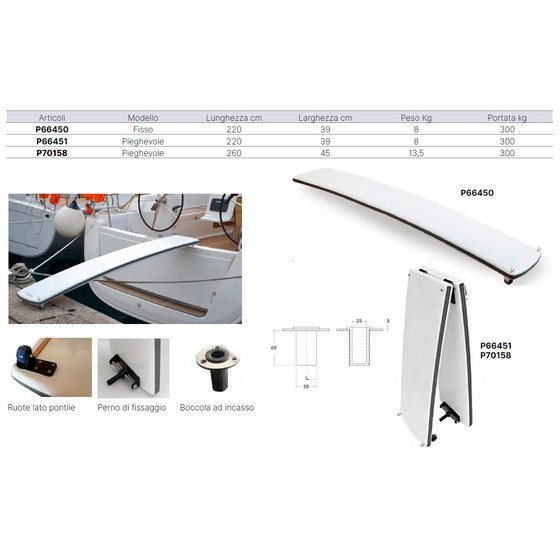 Passerelle flottante Plastimo