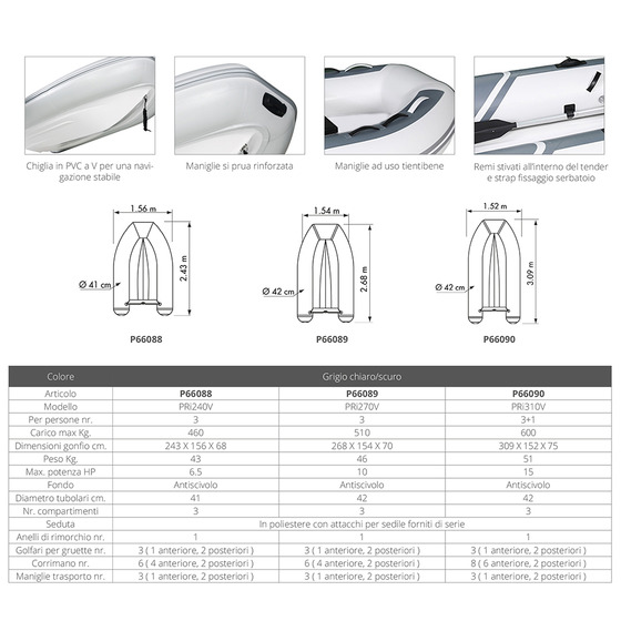 Quille Rigide Plastimo Tender Yacht