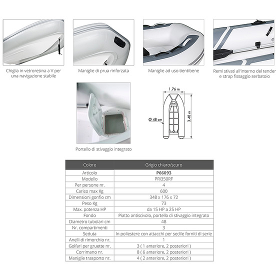 Quille Rigide Plastimo Tender Yacht