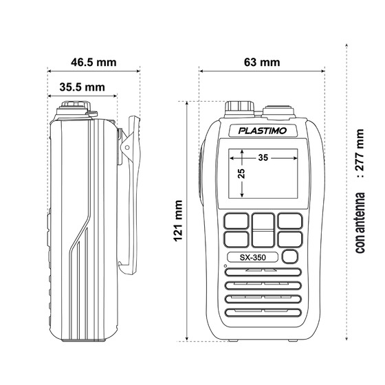 Plastimo VHF Sx-350