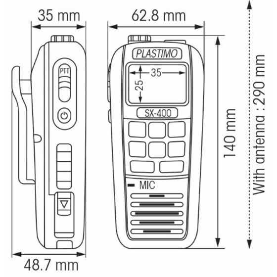 Plastimo VHF Sx-400