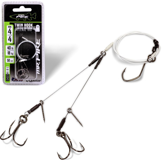 Quantum Mr. Pike Ghost Traces Twin Hook-release-rig