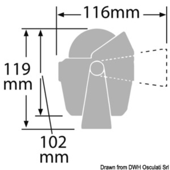 Compas de navigation Ritchie Ritchie Explorer 2 3/4 (70 mm) avec compensateurs et éclairage