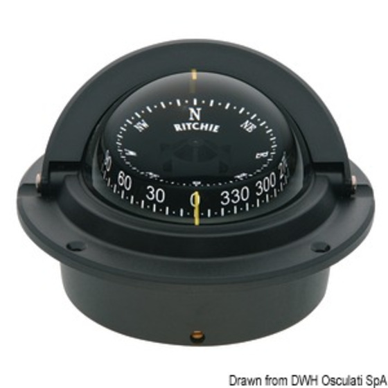 Ritchie Navigation Compas Ritchie Voyager 3 (76 mm) avec compensateurs et éclairage