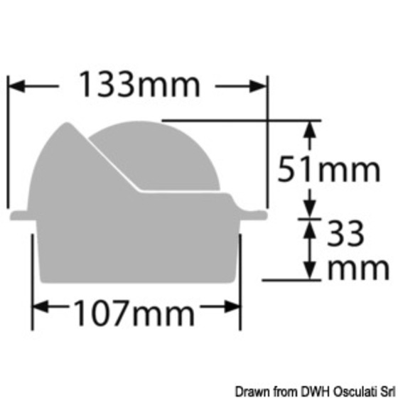 Semelle de navigation Ritchie Wheelmark 3 (76 mm)