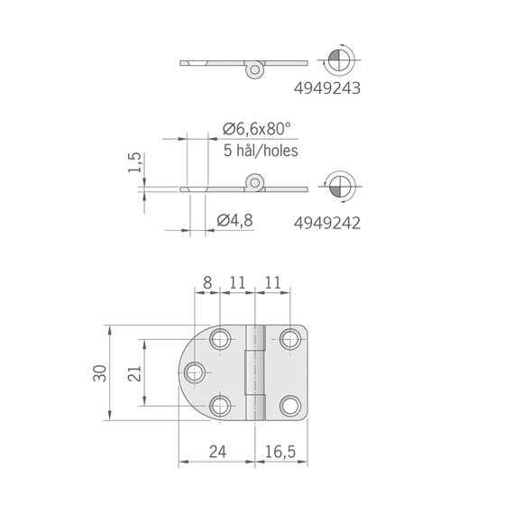 Roca Ab Cerniera Mm.40x30