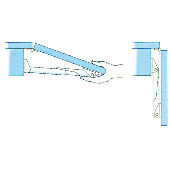 Roca Ab Anodized Light Alloy Folding Brackets