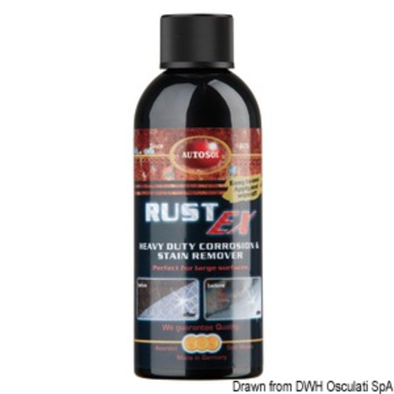 Rust Ex Autosol pour éliminer toute rouille de l'acier inoxydable et l'oxydation du laiton poli/chromé