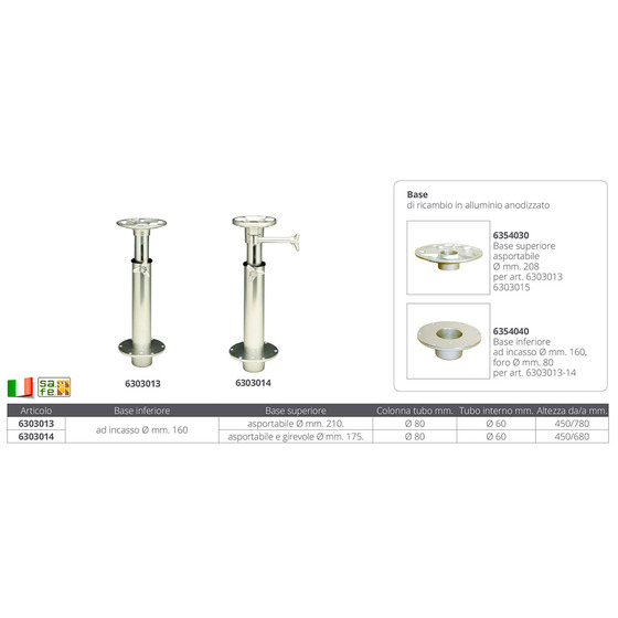 Safe Telescopic Support Mm.450/680