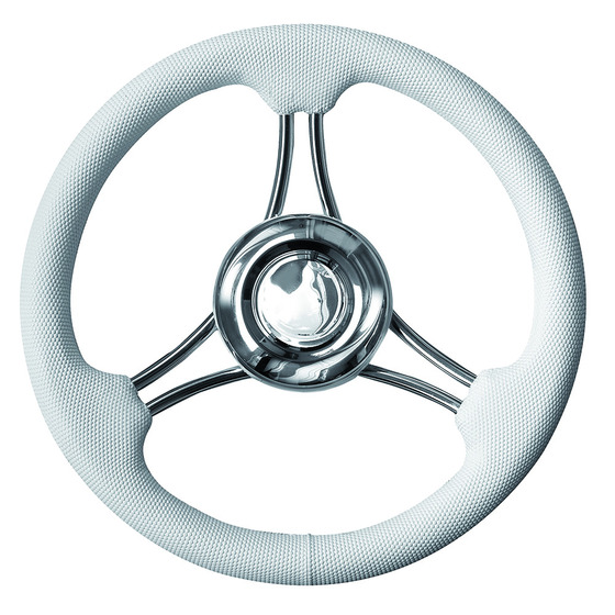 Savoretti White T22 Steering Wheel Mm.350