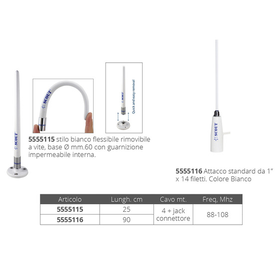 Scout Telecomunicazioni Antenna Am/fm Scout