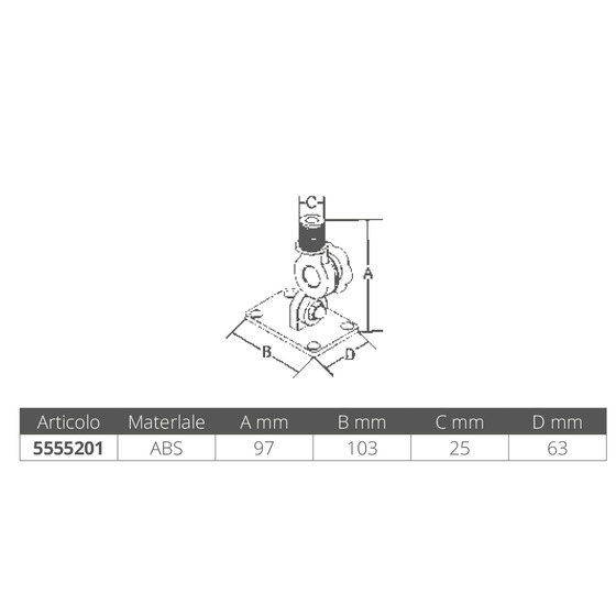 Scout Telecomunicazioni Abs Articulated Base