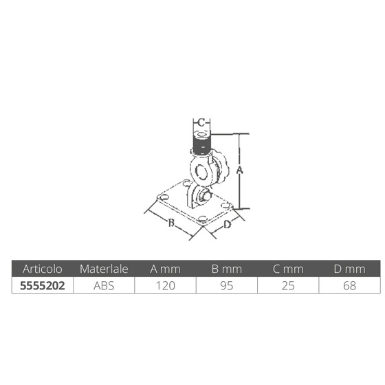 Scout Telecomunicazioni Abs Double Articulated Base