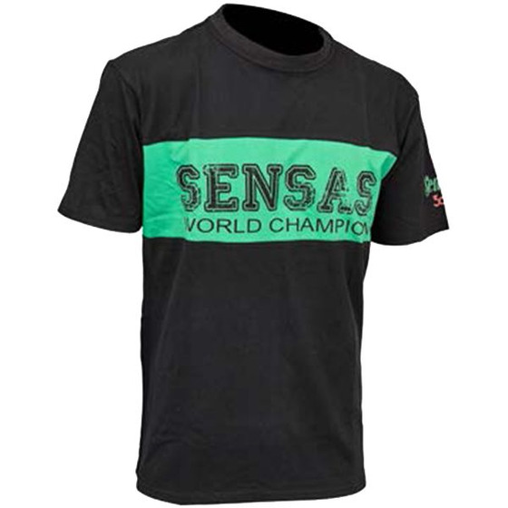 Sensas T Shirt Club Bicolore Nera Verde