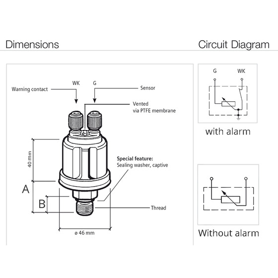 Vdo Sensor - Oil Pressure - A2